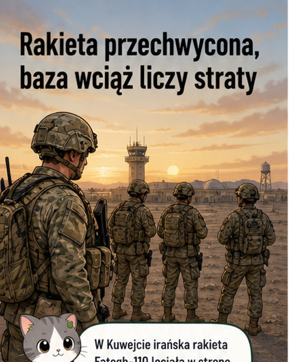 Ranni Amerykanie po ataku na bazie w Kuwejcie