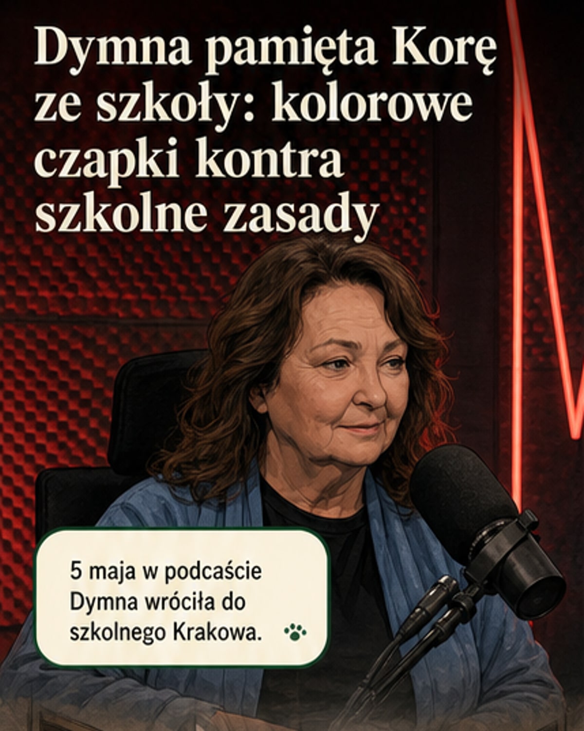 Anna Dymna o Korze ze szkoły