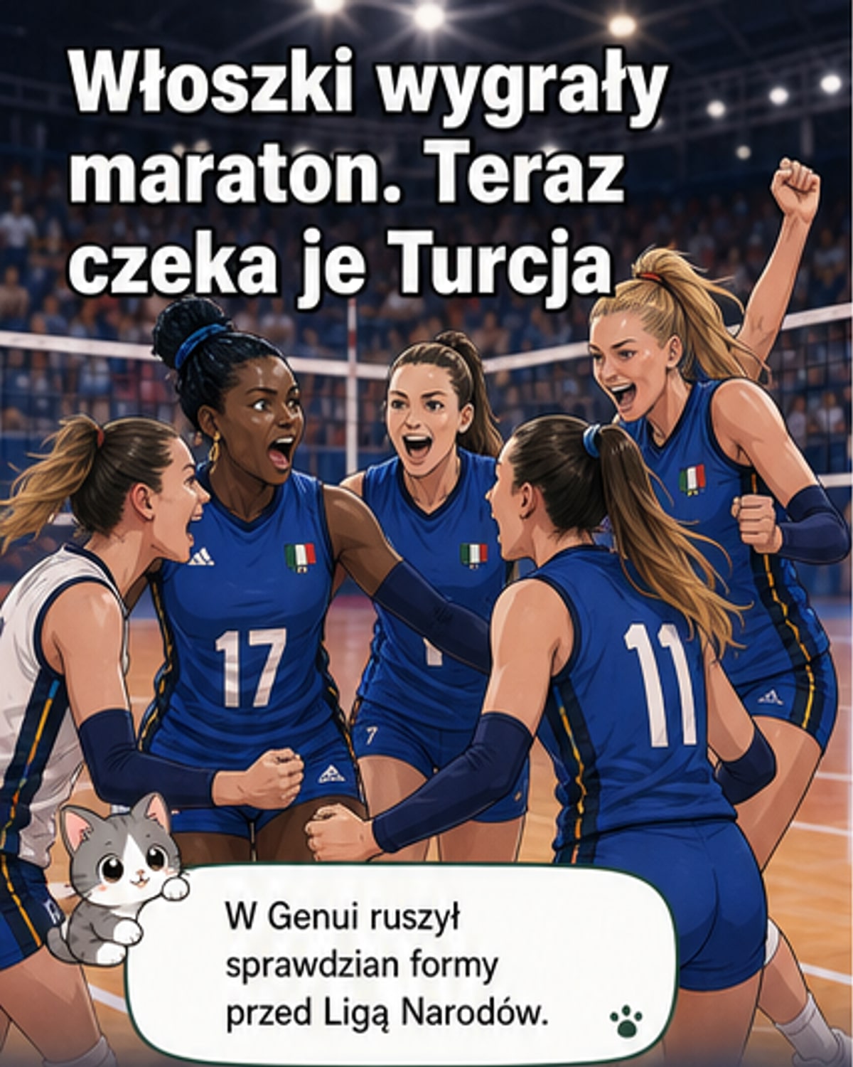 Włochy pokonały Serbię po pięciu setach