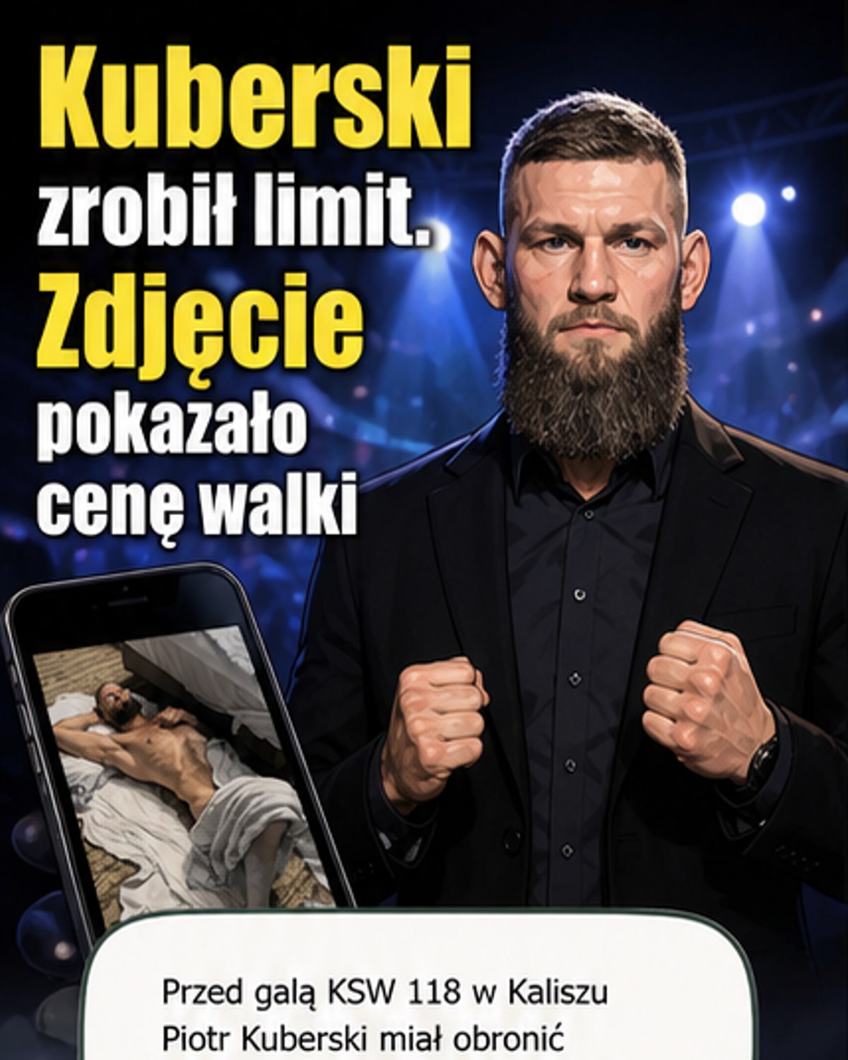 Mistrz KSW pokazał skutki zbijania wagi