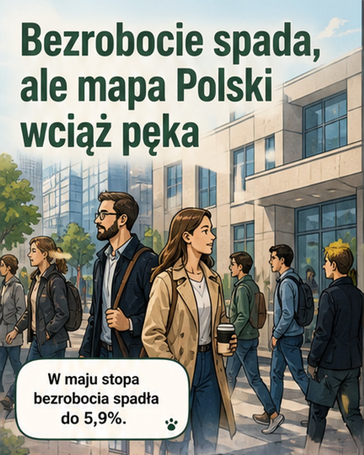 Bezrobocie w Polsce spada do 5,9%