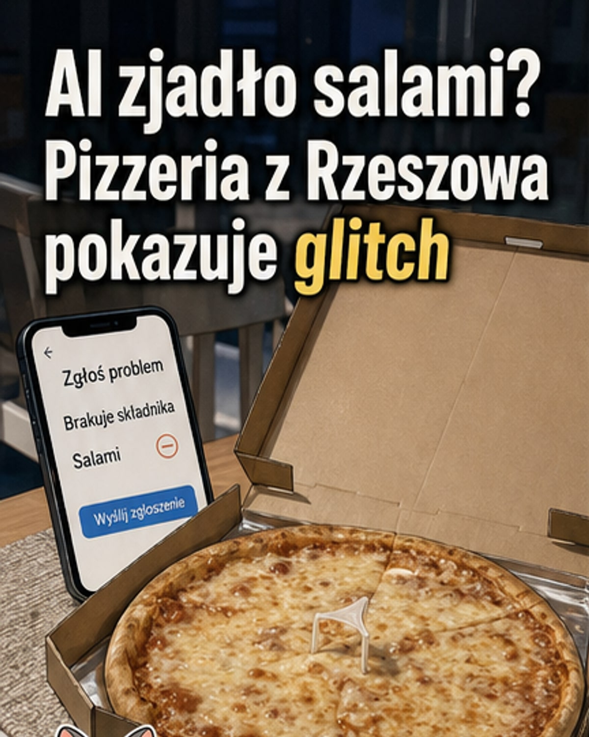 Kobieta wykorzystała AI, by sfałszować zdjęcie pizzy