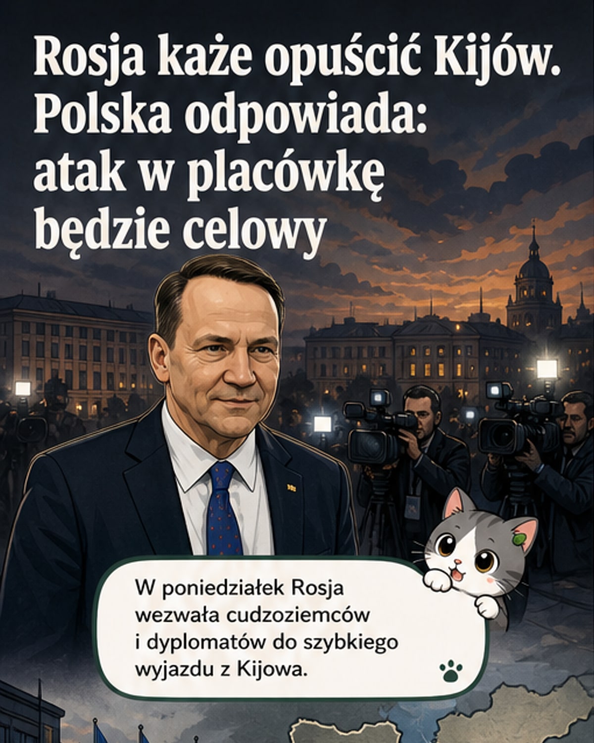 Rosja ostrzega: opuścić Kijów. Polska reaguje