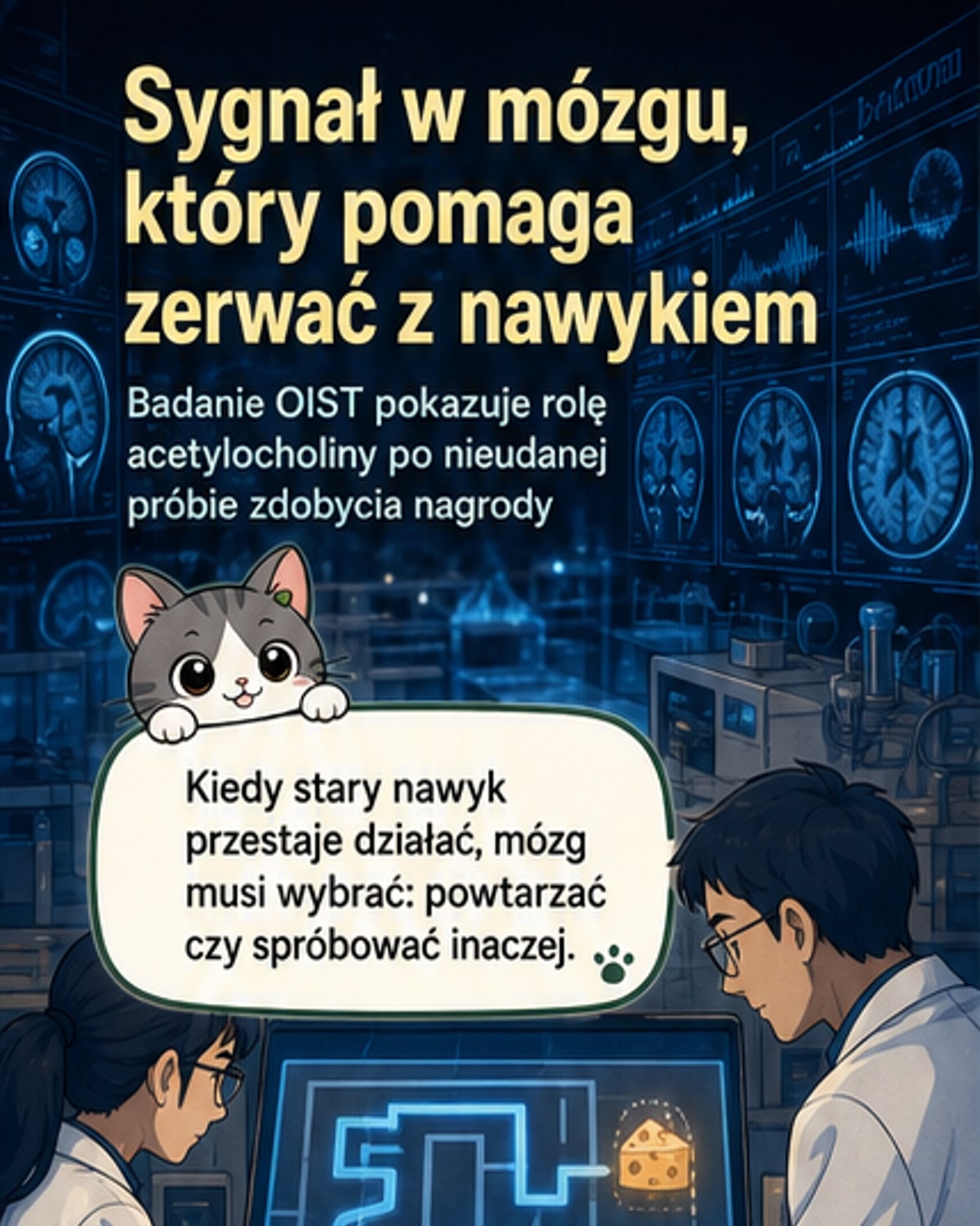 Acetylocholina pomaga w zerwaniu z złymi nawykami