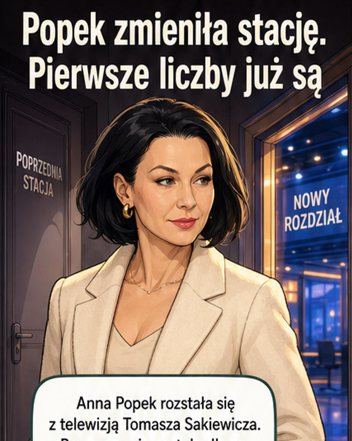 Anna Popek zmieniła stację — a oglądalność rośnie