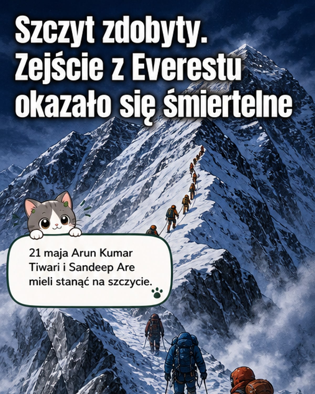 Dwóch wspinaczy zginęło na Mount Everestcie
