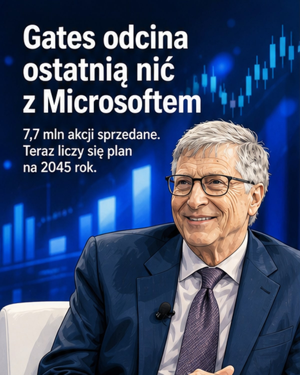 Gates sprzedaje ostatnie akcje Microsoftu