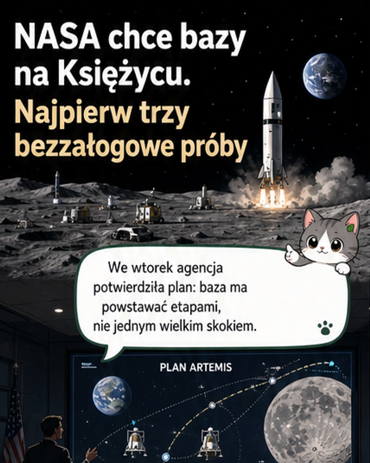 NASA rusza z budową bazy na Księżycu