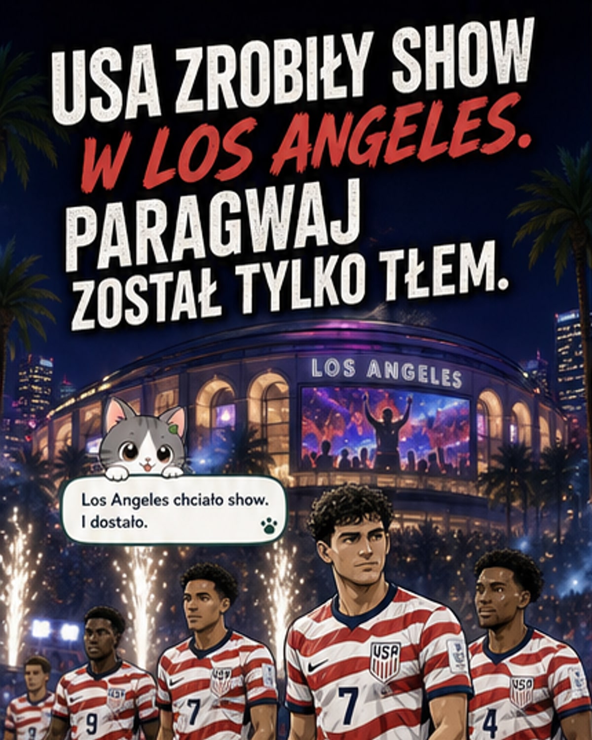 USA rozgrzały mundial w stylu show