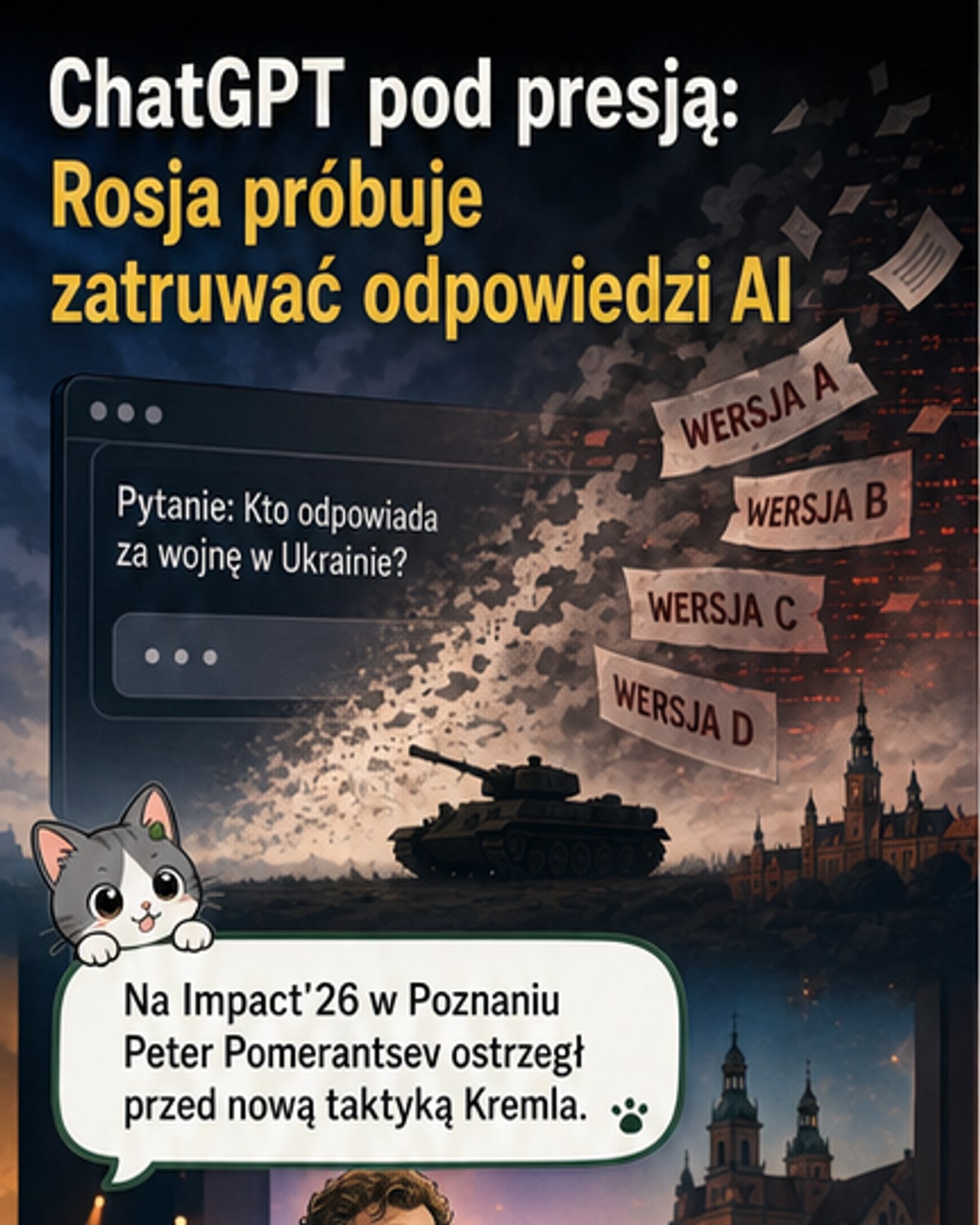 Rosja zatruwa ChatGPT fałszywą rzeczywistością