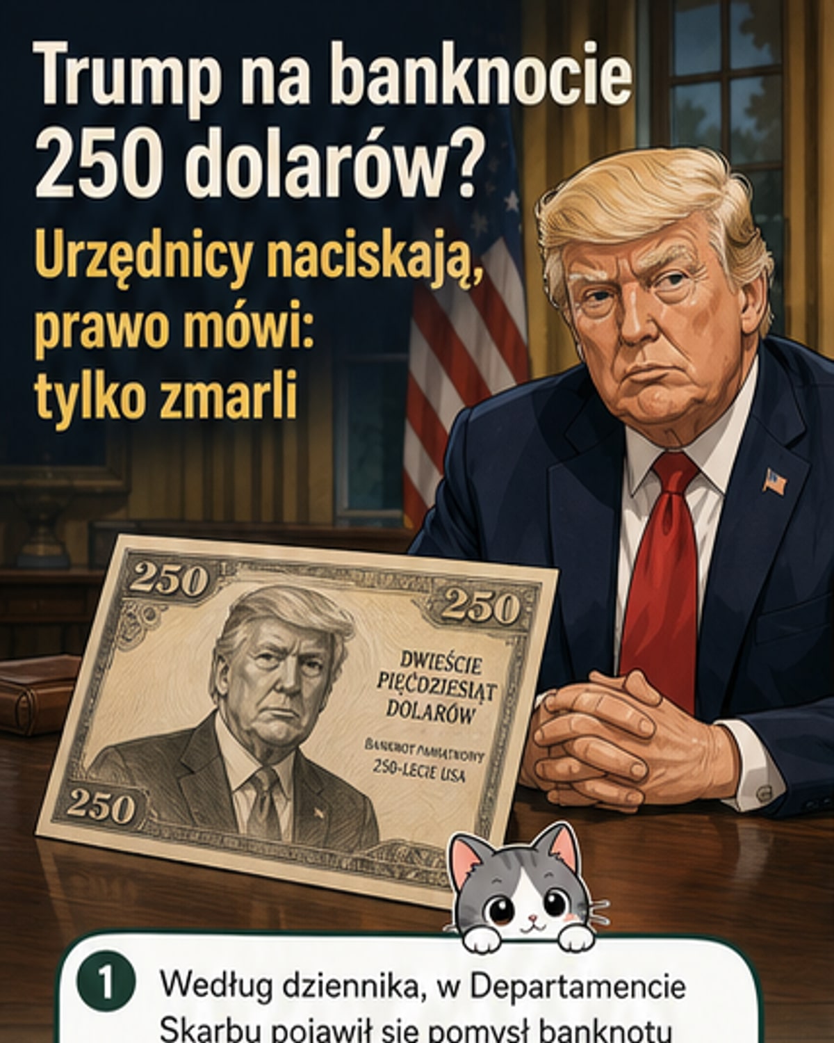 Trump na banknocie? Naciski w USA