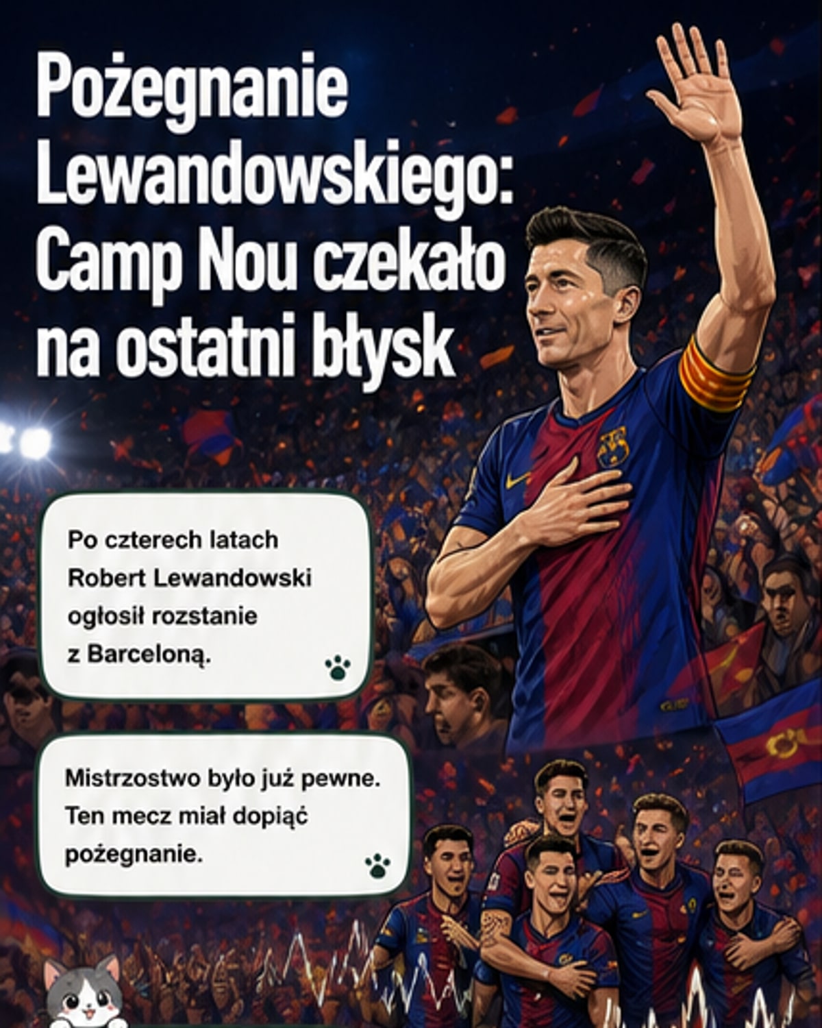 Pożegnanie Lewandowskiego na Camp Nou