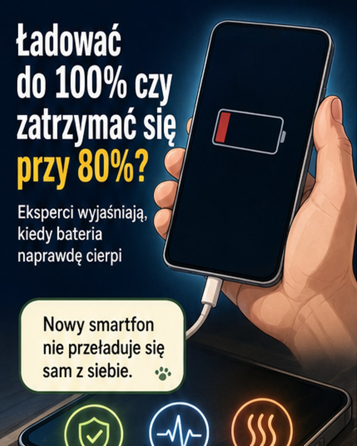 Ładować do 80% czy do pełna?