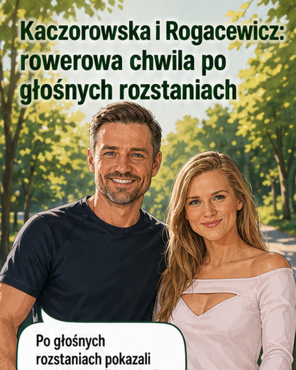 Kaczorowska i Rogacewicz razem na rowerze