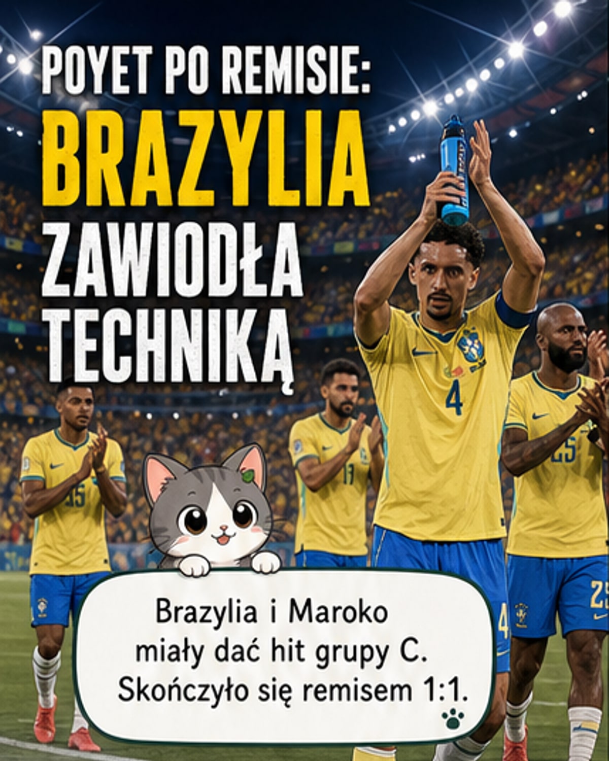 Brazylia nie przełamała Maroka