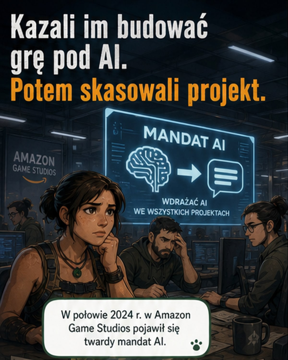 AI nie uratowała gry przed kasacją