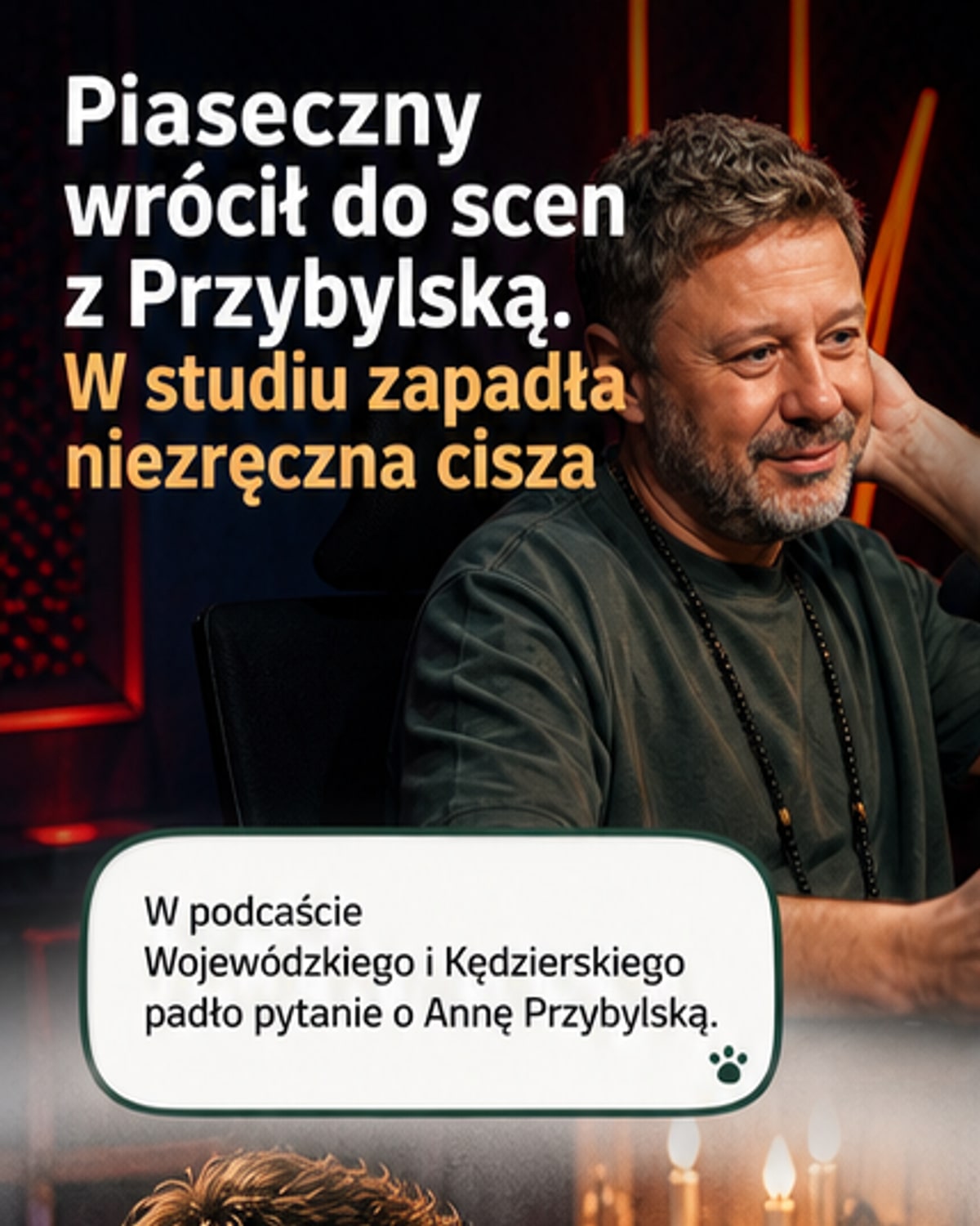 Piaseczny o pocałunkach z Przybylską