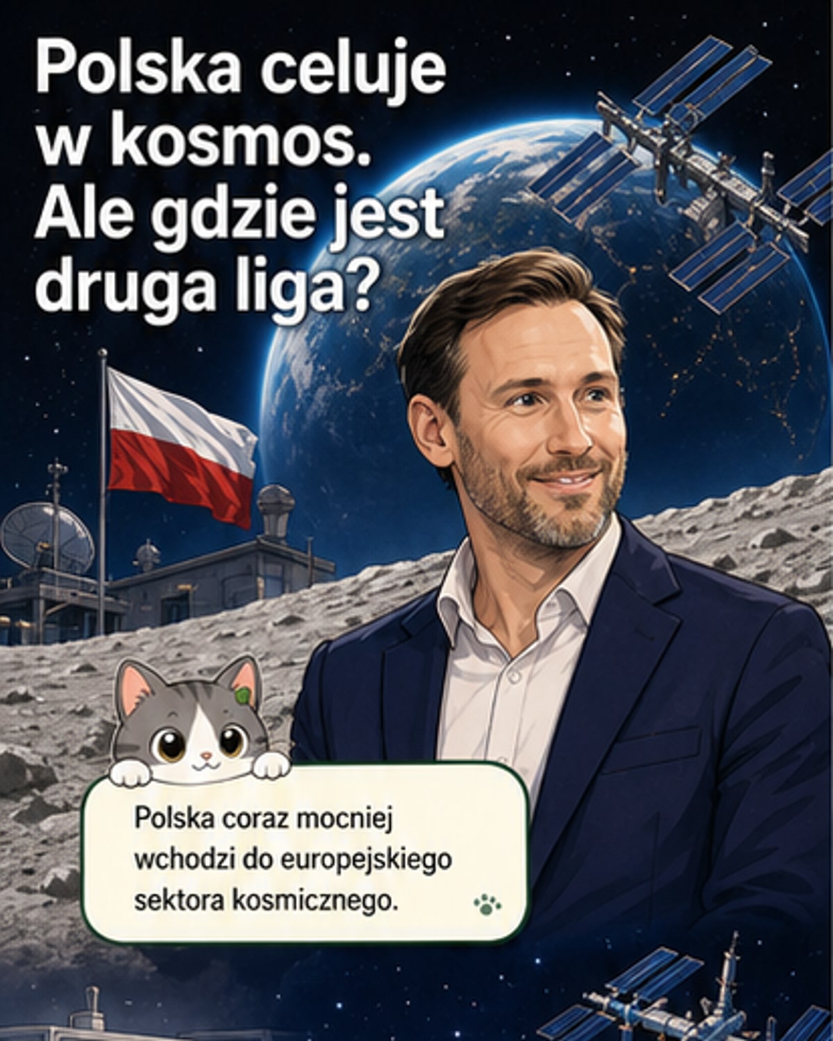 Polski przemysł kosmiczny: mamy gwiazdę, ale brakuje drużyny