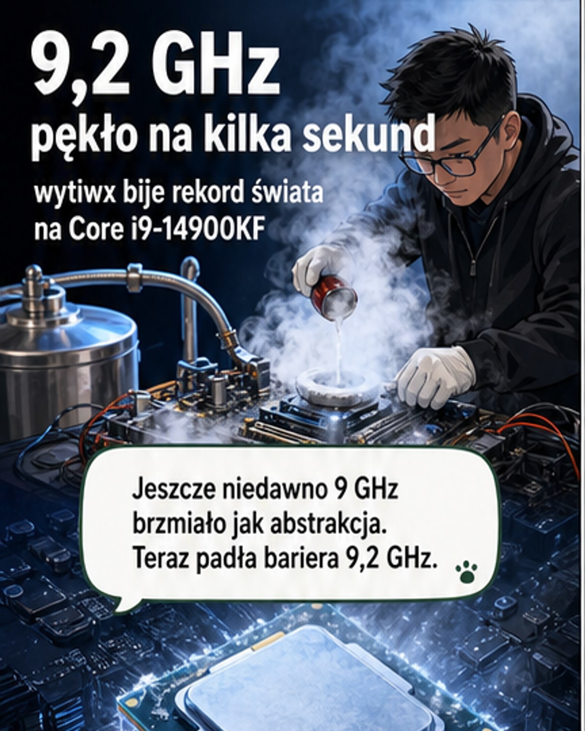 Nowy rekord podkręcania: 9,2 GHz