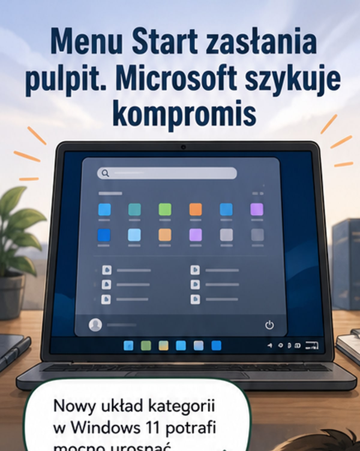 Windows 11 zmienia menu Start