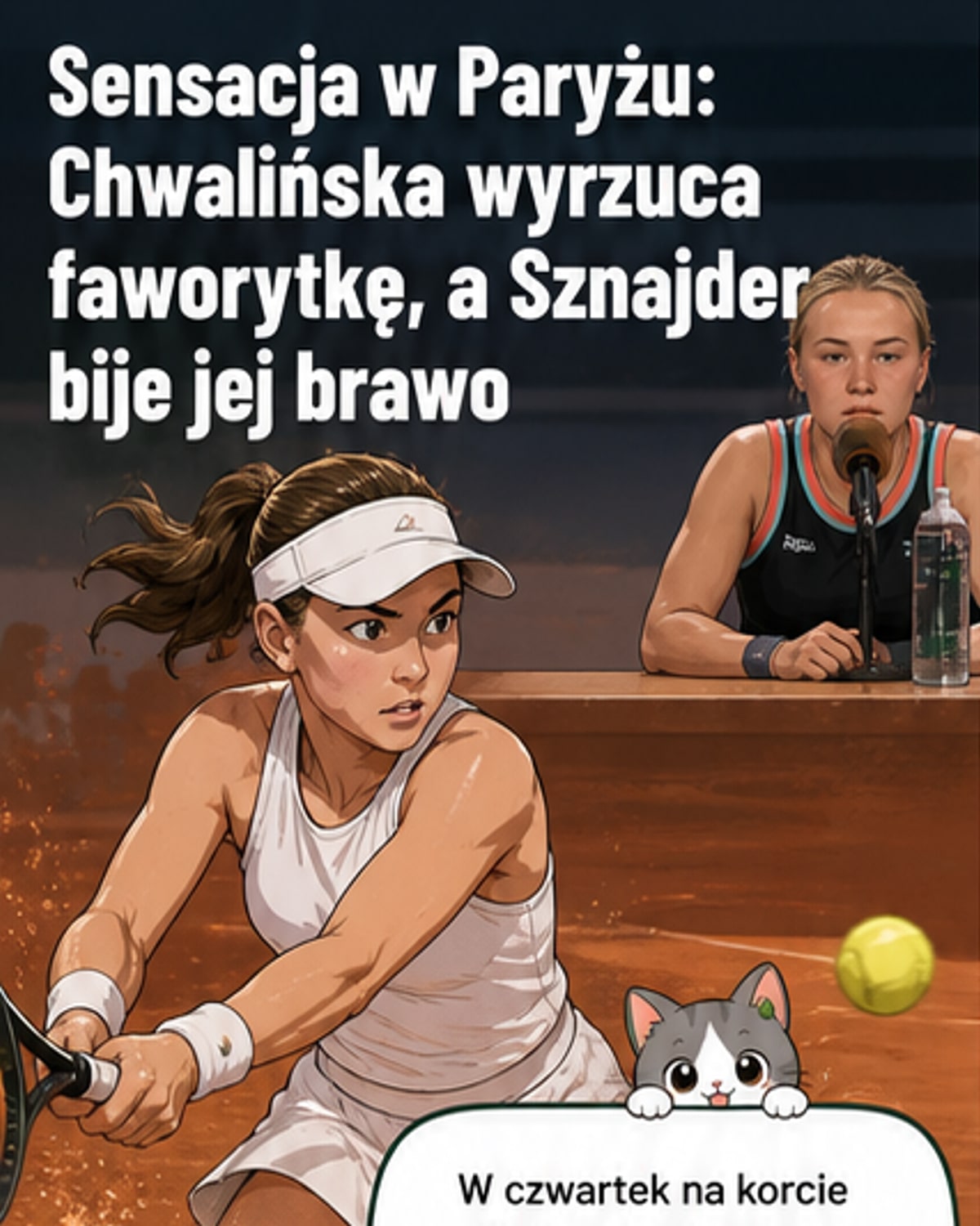 Maja Chwalińska w finale Roland Garros