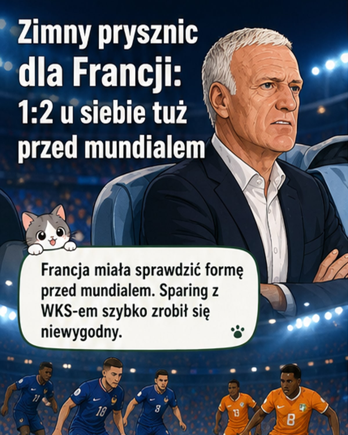 Francja przegrała sparing przed MŚ
