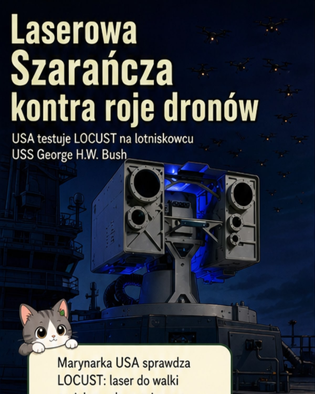 Laserowa 'Szarańcza' już na morzu