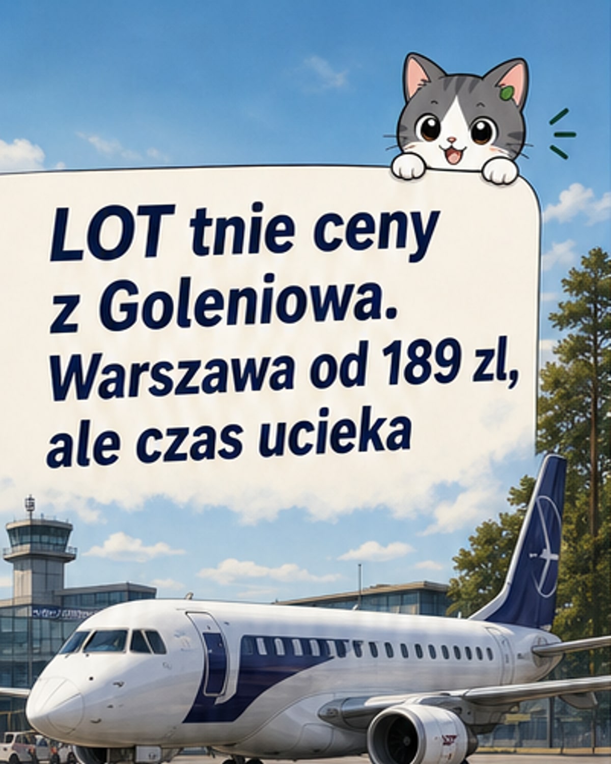LOT oferuje loty z Goleniowa do Warszawy od 189 zł