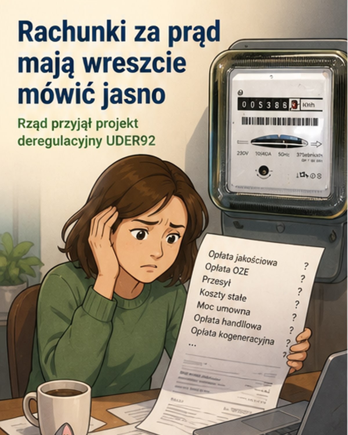 Proste faktury za prąd i nowoczesne ciepło