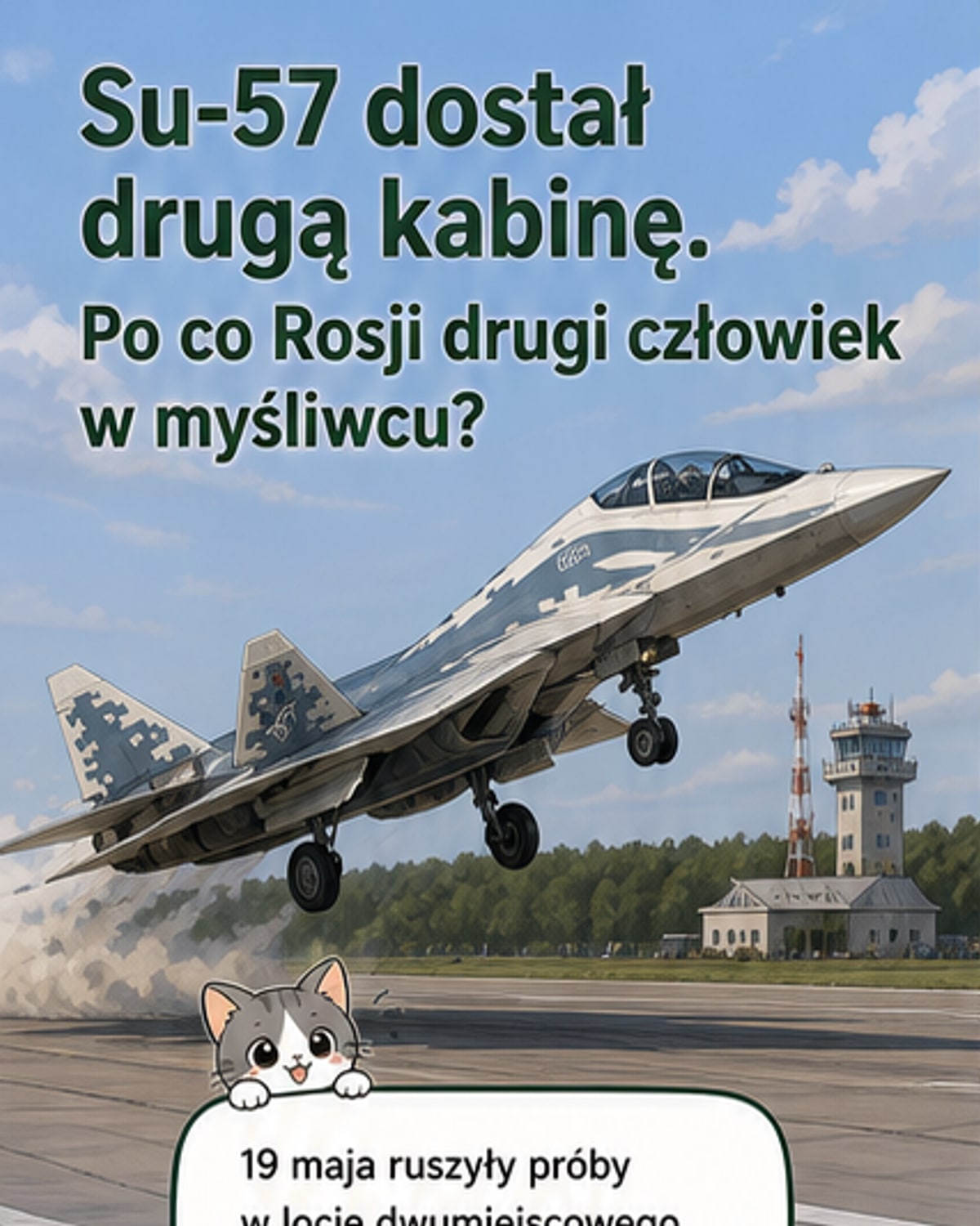 Rosja oblatano dwumiejscowego Su-57