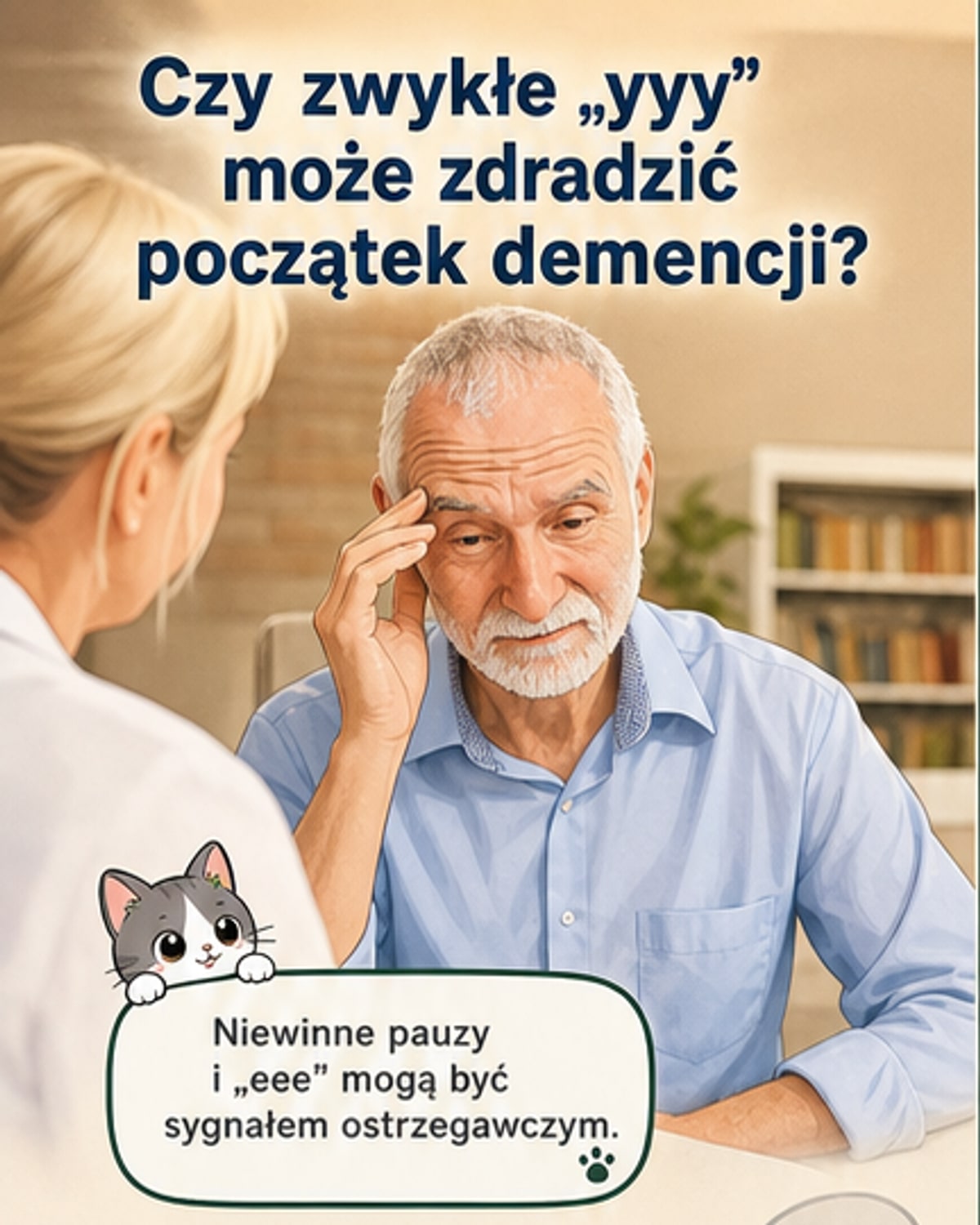 Częste 'eee' i 'yyy'? To może być początek demencji