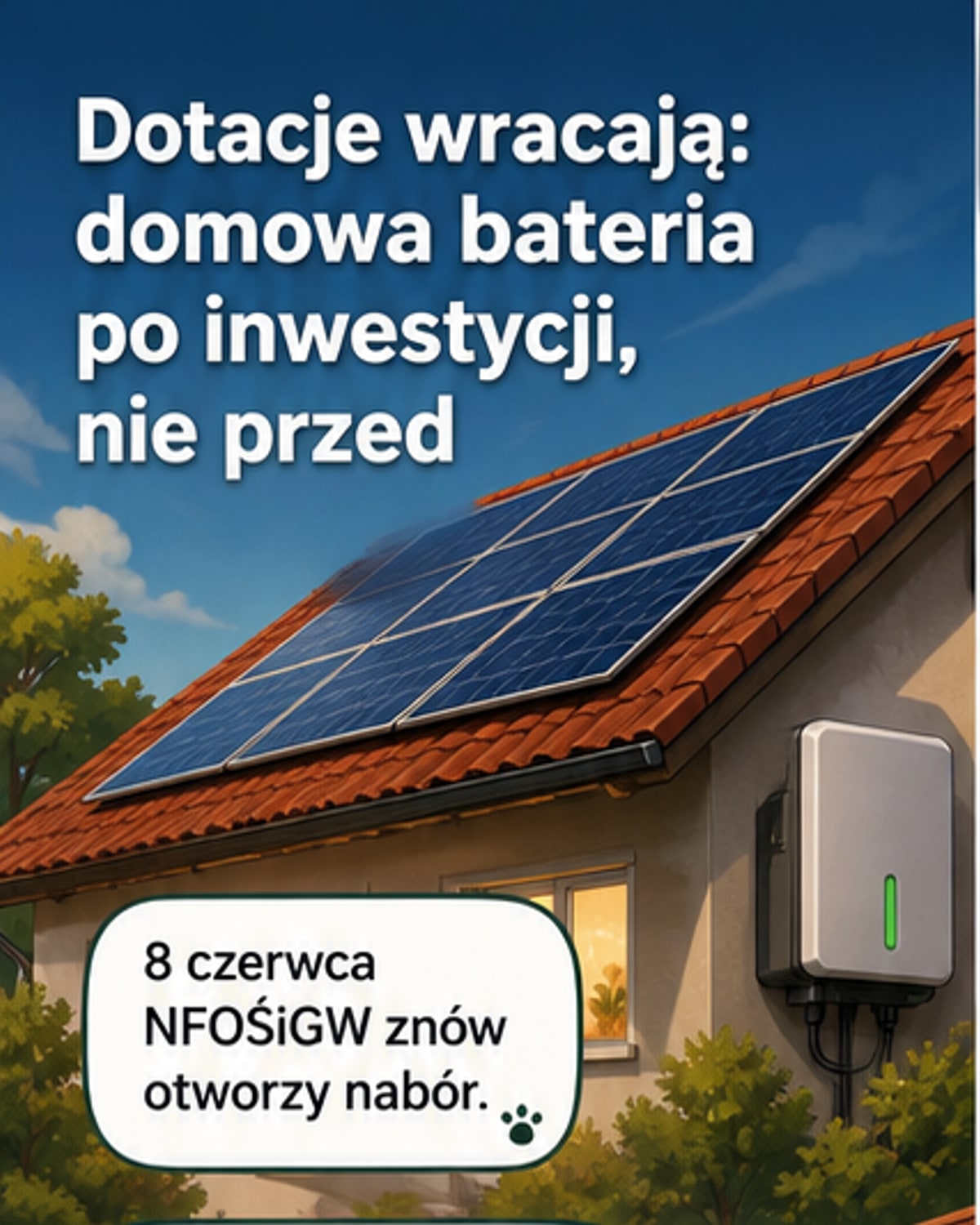 Nowe dotacje na domowe magazyny energii