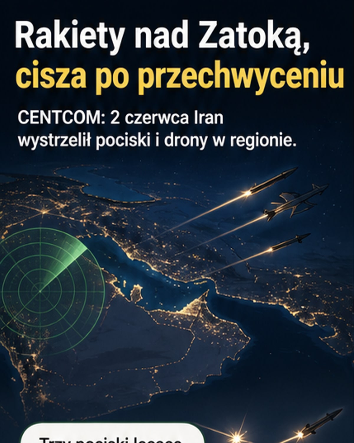 USA odparły atak Iranu i uderzyły w Keszmu
