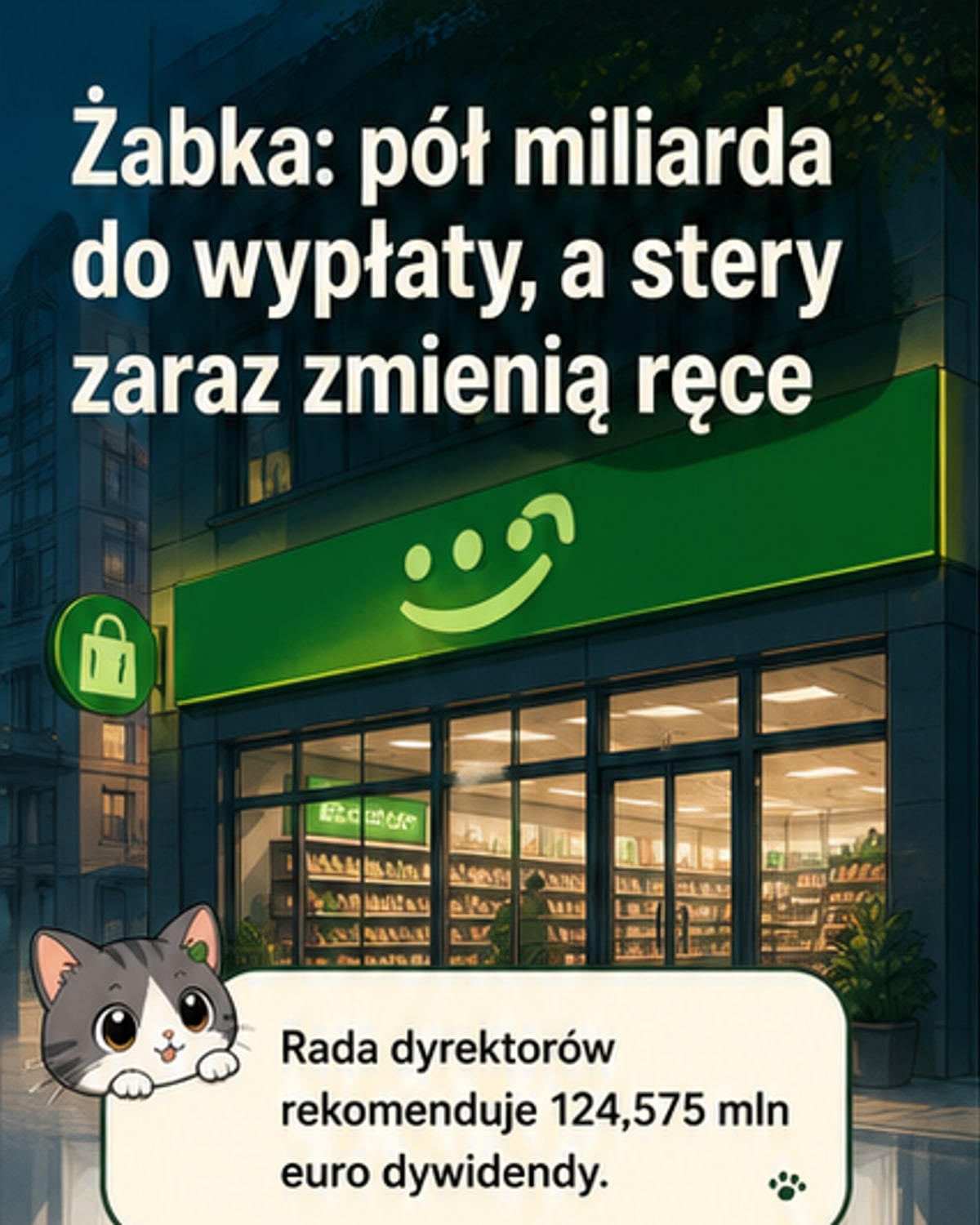 Żabka chce wypłacić pół miliarda zł