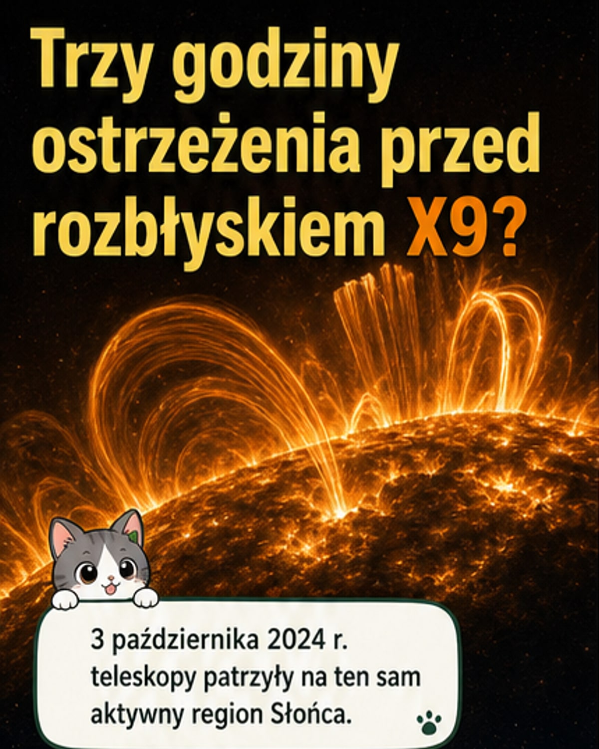 Co się działo na Słońcu przed rozbłyskiem?