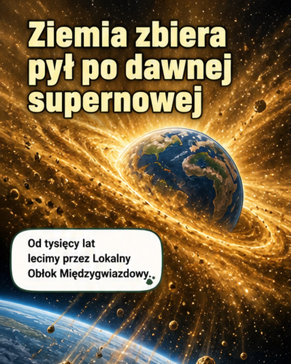 Ziemia zbiera pył po dawnych supernowych
