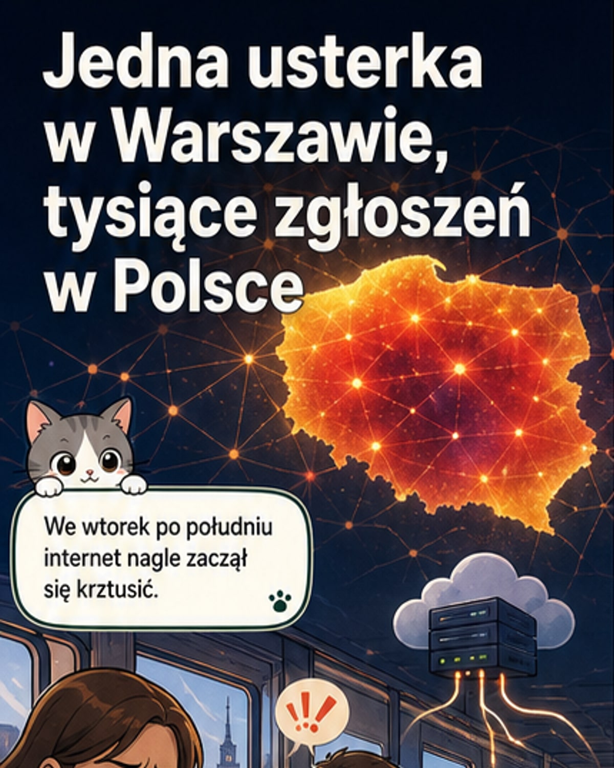 Awaria AWS sparaliżowała internet w Polsce