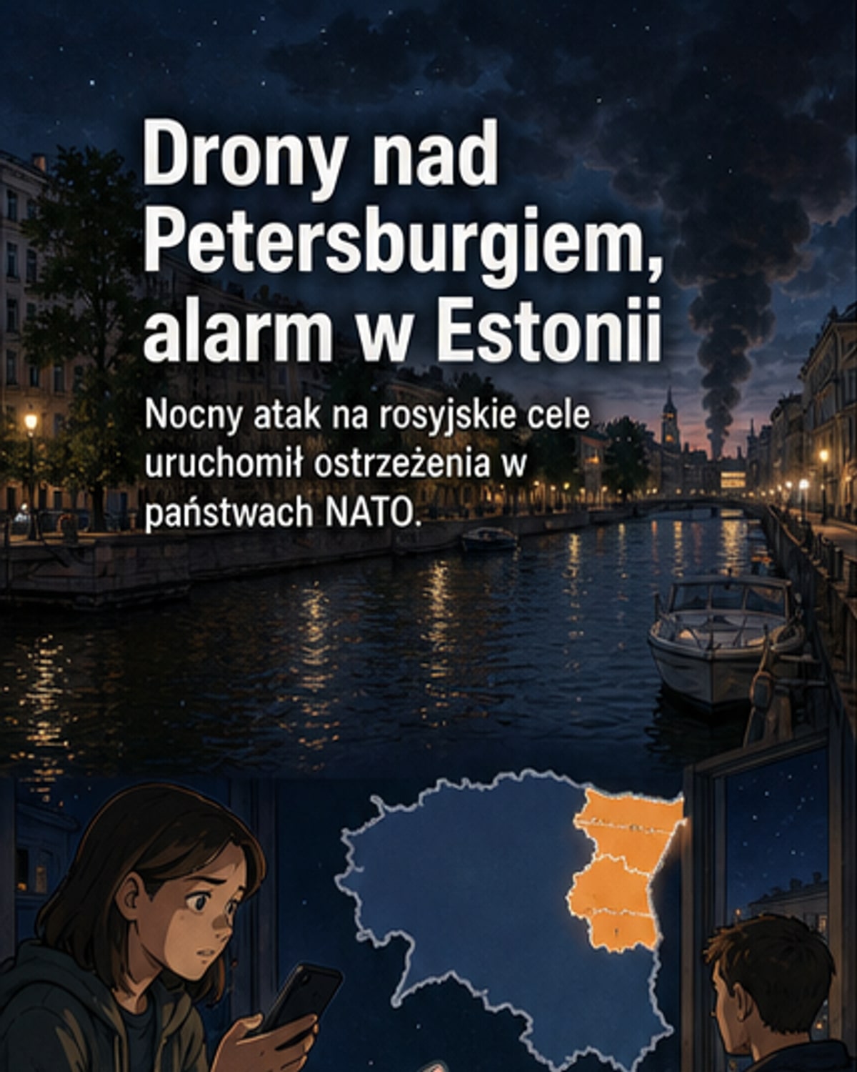 Alarm w Estonii przez ukraińskie drony