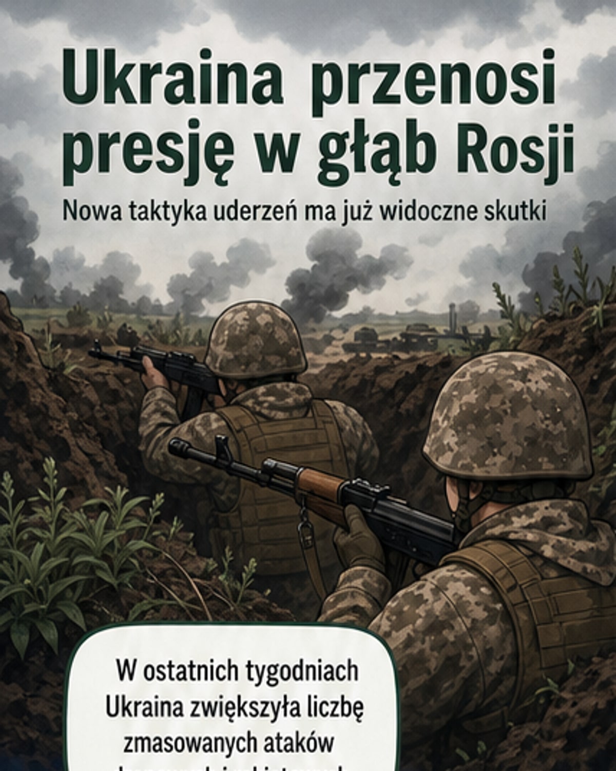 Ukraina zmienia strategię wojenną