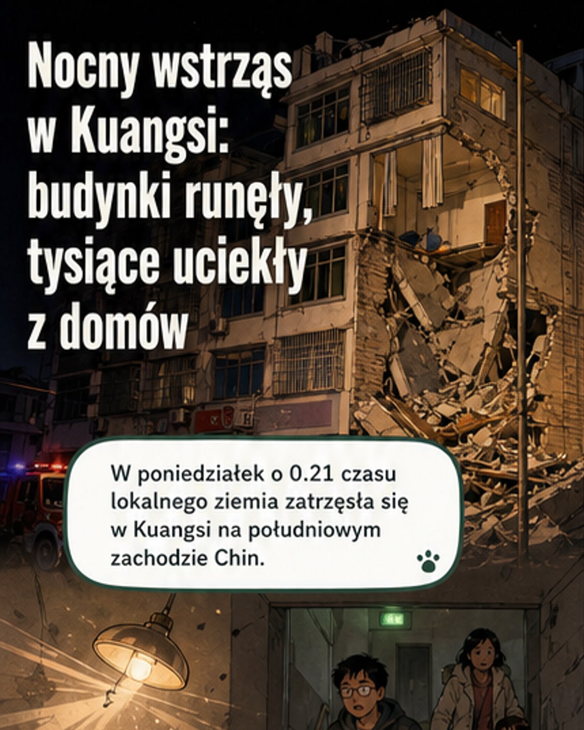 Trzęsienie ziemi w Chinach. Zginęło małżeństwo