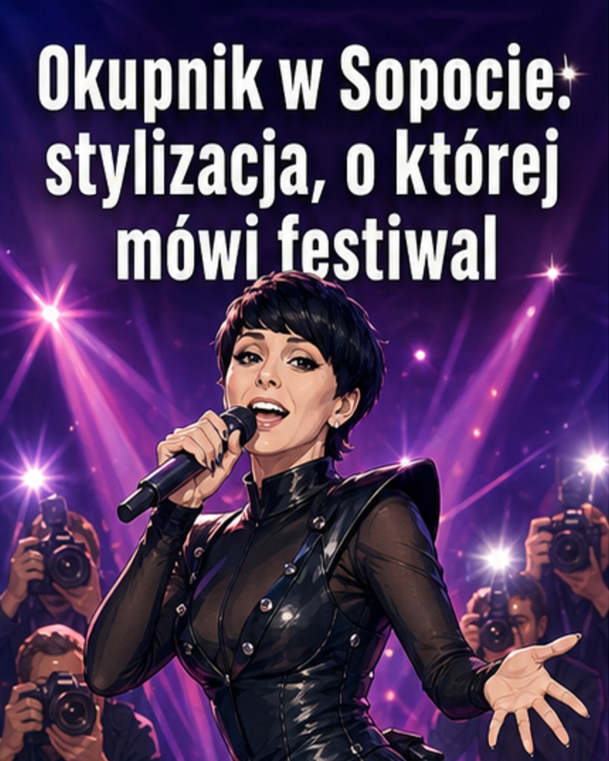 Okupnik z ogonem na czerwonym dywanie