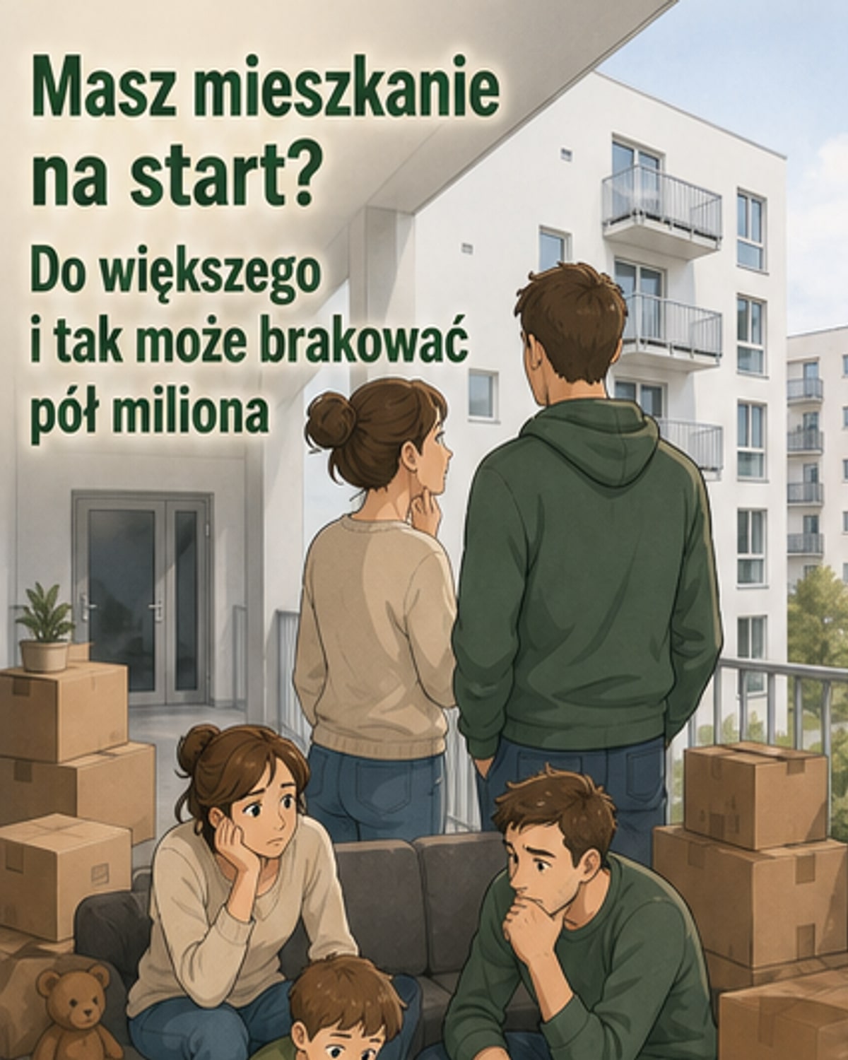 Zamiana mieszkania na dwukrotnie większe? Koszt sięgnął pół miliona