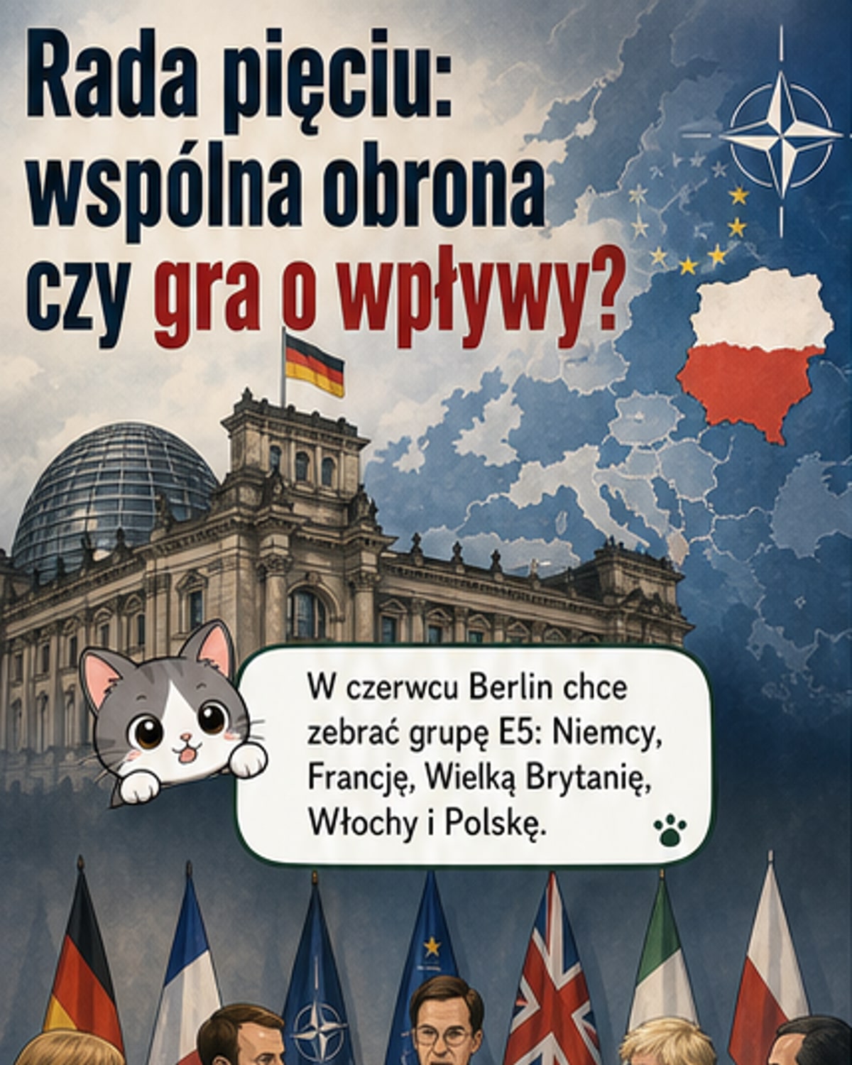 Narada 'pięciu' w Berlinie. Czy Europa bez USA?