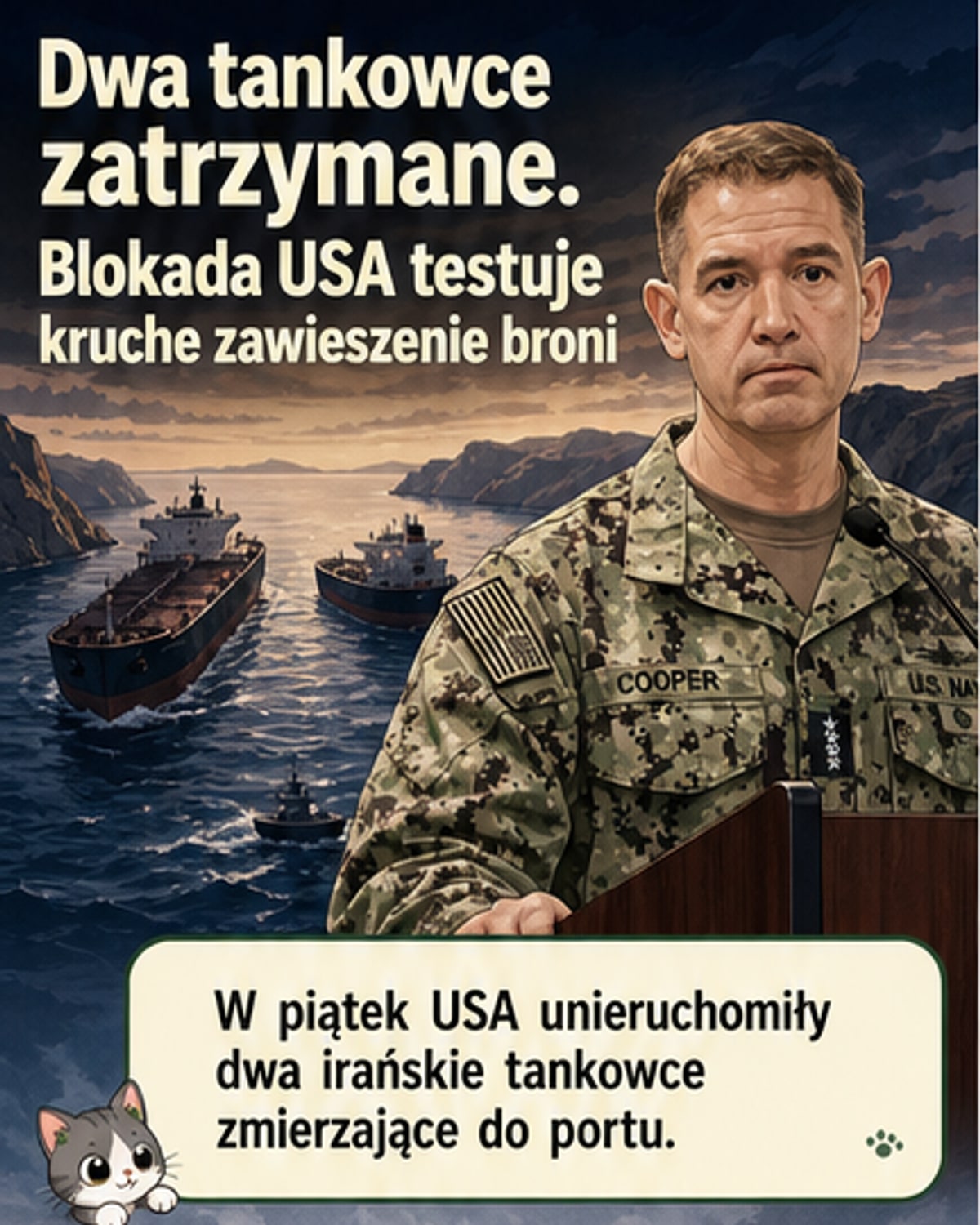 USA unieruchomiły irańskie tankowce