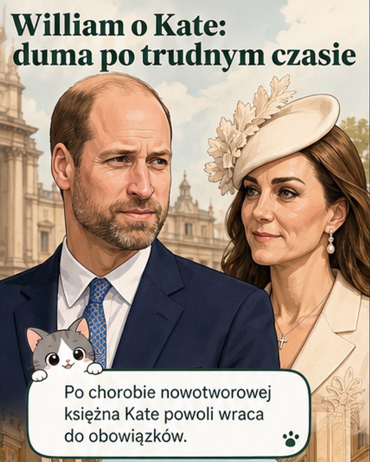 Książę William o zdrowiu Kate