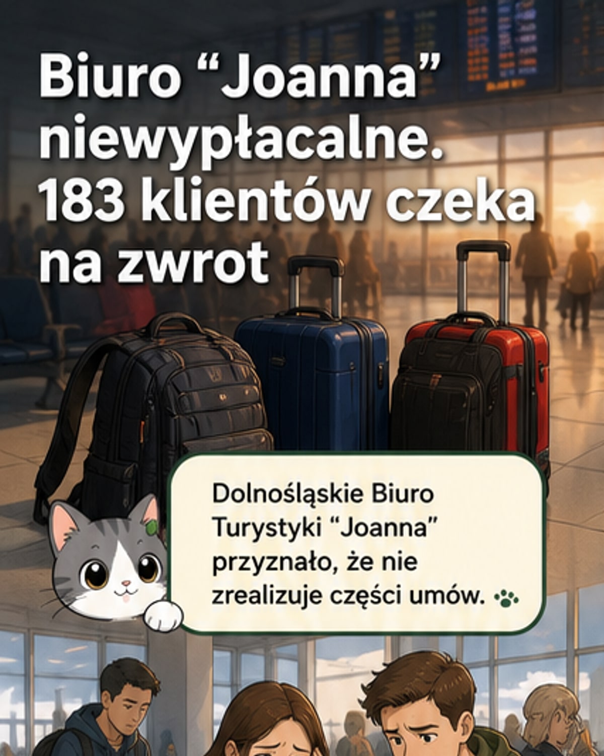 Biuro turystyczne w niewypłacalności