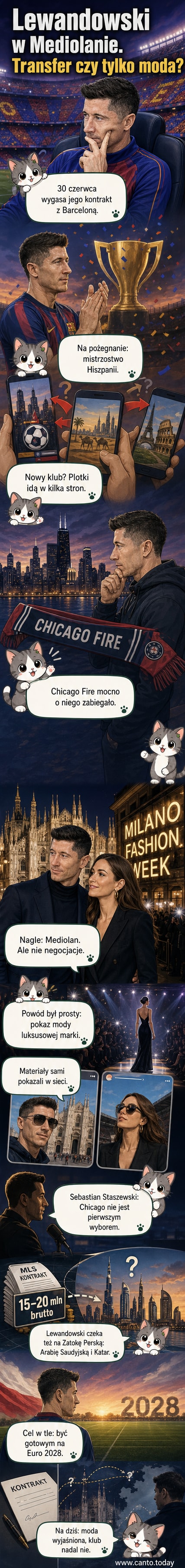 Robert Lewandowski w eleganckim garniturze podczas pokazu mody w Mediolanie, obok żony Anną – nie ma żadnych elementów sportowych w kadrze.