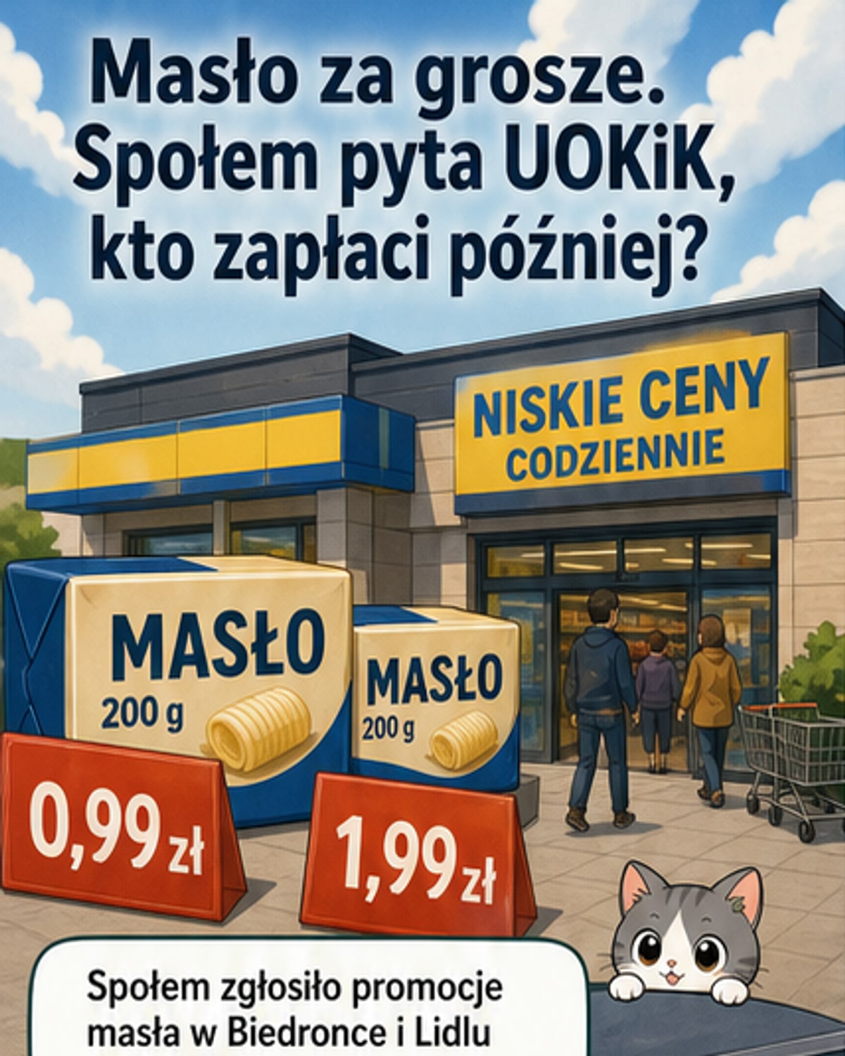 Awantura o ceny masła w dyskontach