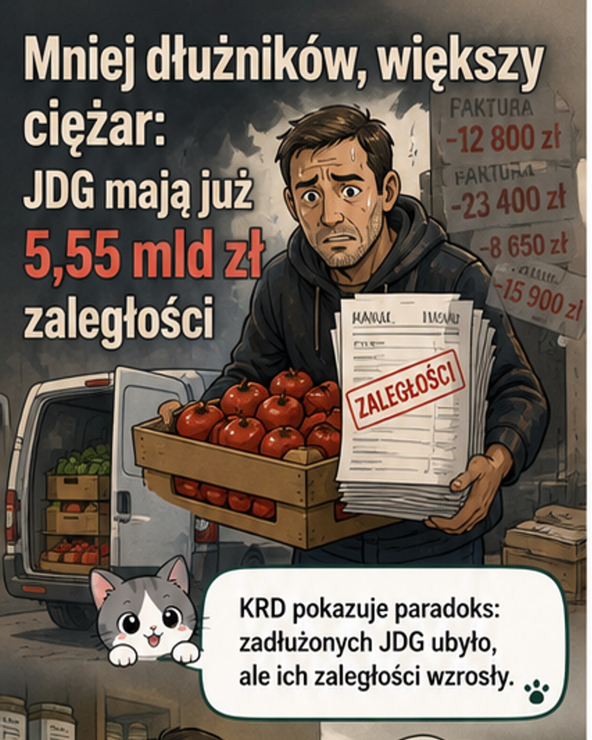Rosnące długi jednoosobowych firm