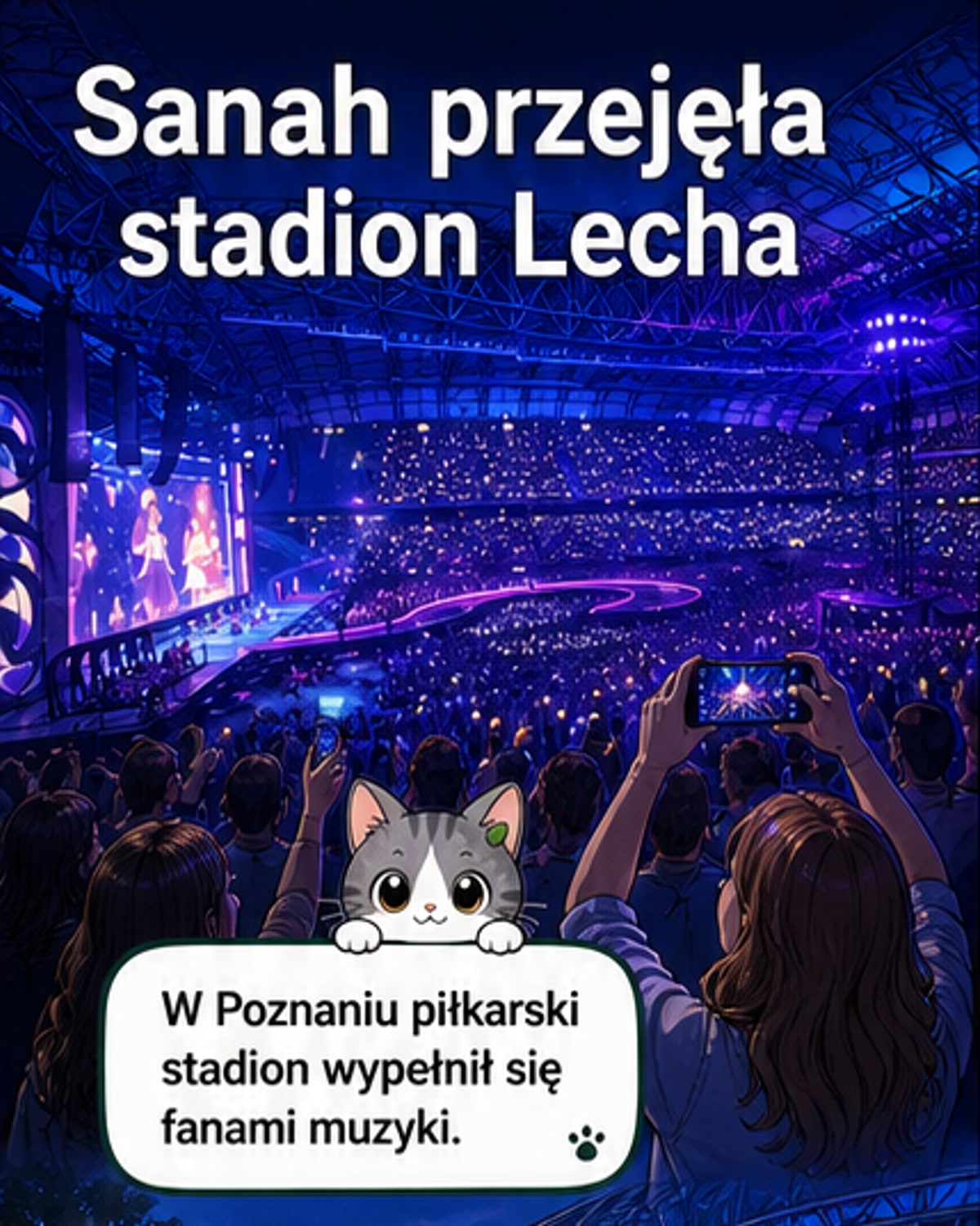 Sanah gra na stadionie w Poznaniu